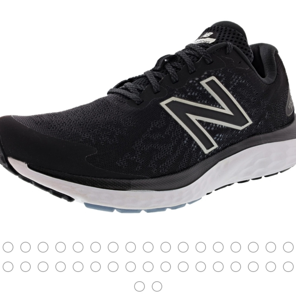 New Balance Fresh Foam 680 V7 Black and Gray Running Shoes, Men's Size 10‎